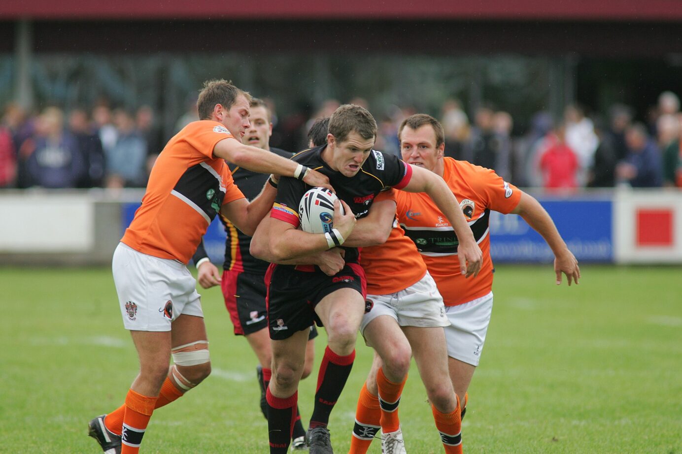 Blackpool v Dewsbury - Lftpanthers Wild tackles James Lockwood